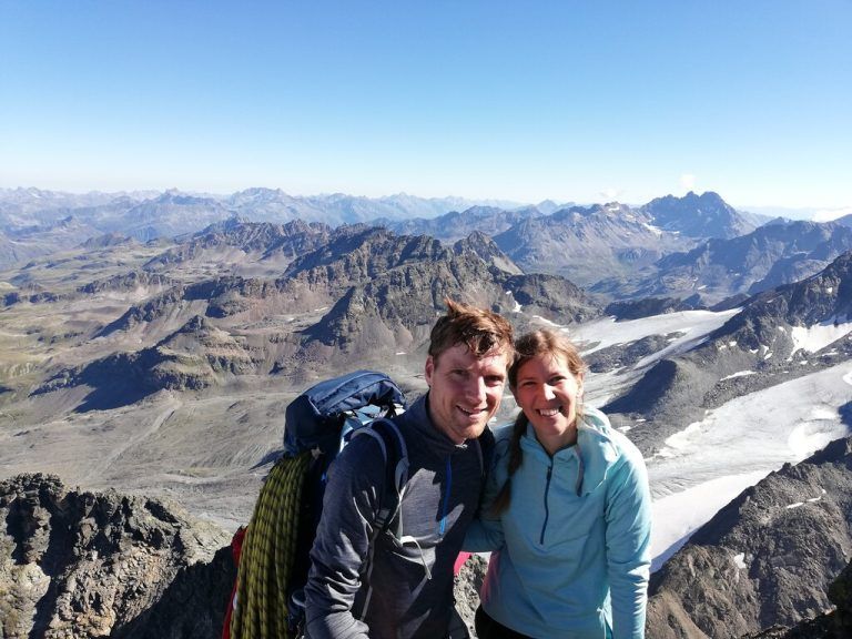Bergliebhaber: Christoph Schwärzler und seine Frau Franziska.