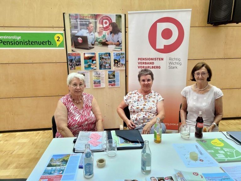 Der PVÖ Mäder informierte auf dem Sonnenfest über seine Angebote. PVÖ