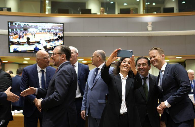 Die Außenminister tauschten sich in Brüssel aus, darunter auch Alexander Schallenberg. AP