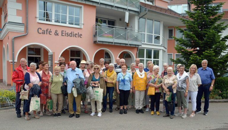 Die Nüziger Pensionisten in Bad Ditzenbach.PV OG Nüziders