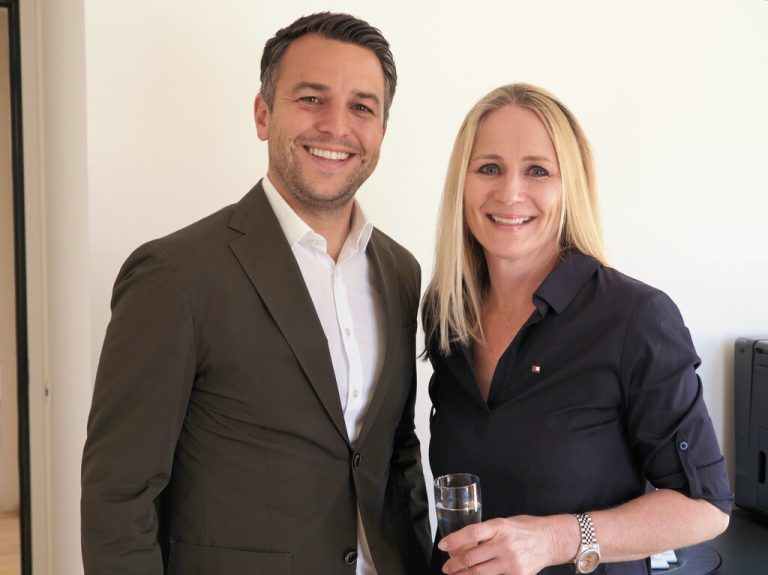 Dominik Schuchter und Monika Reichart-Michler (BTV).