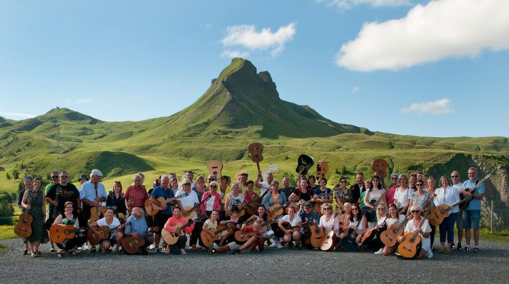 Die Gitarren klingen am Berg
