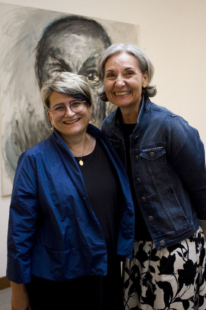 Ester Baldauf (l.) und Verena Dörler gefiel die Ausstellung.