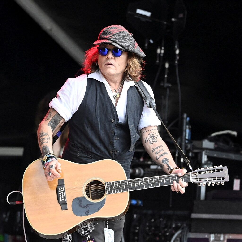 Johnny Depp auf der Bühne