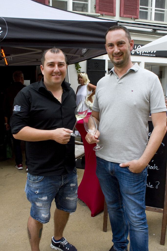 Gastronom Mario Sinn und Andreas Langes kamen nach Bregenz.
