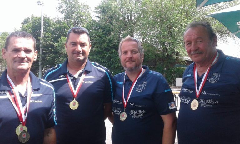 Harald Rüscher,Robert Pienz,Jürgen Kaufmann, Wilfried Mallin (v. l.).