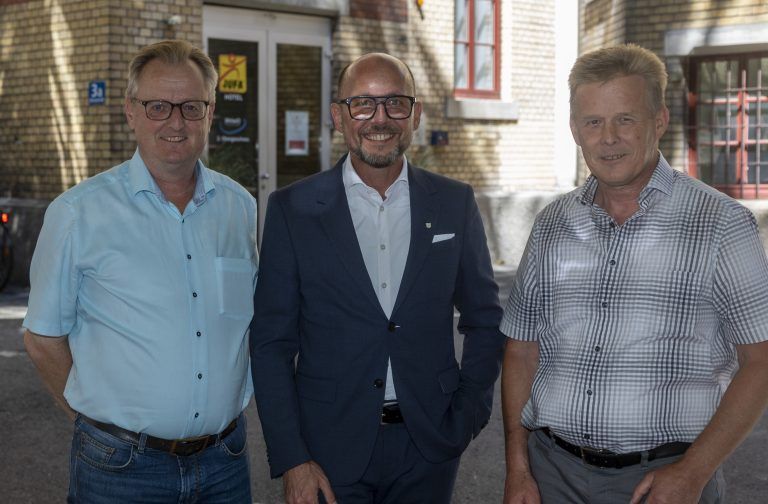 Bürgermeister der Jufa-Standorte: Martin Vallaster (Bartholomäberg), Michael Ritsch (Bregenz) und Gerold Welte (Laterns).