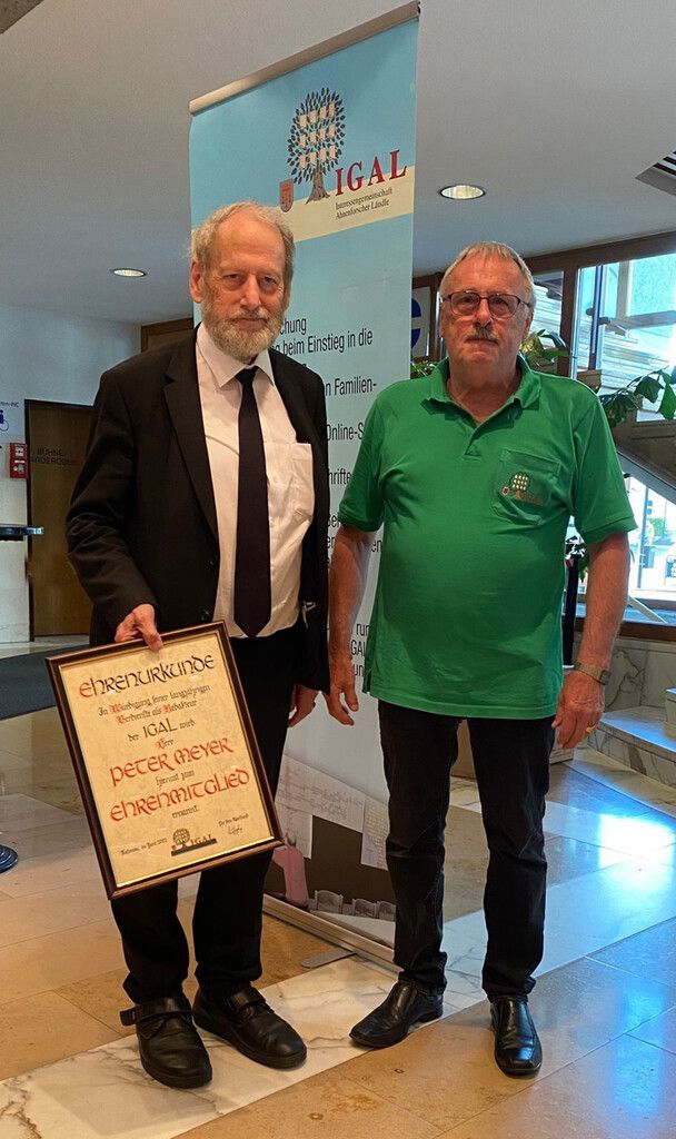 Peter Meyer mit Georg Watzenegger.IGAL