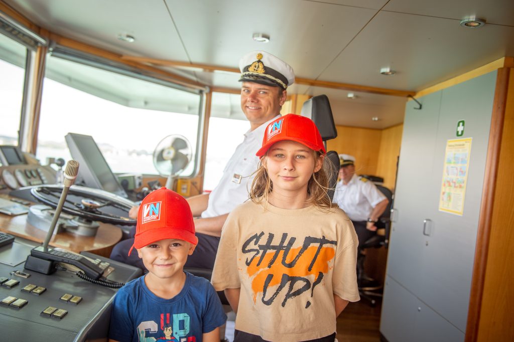 Große Freude bei der<br>VN-Familien-Schifffahrt