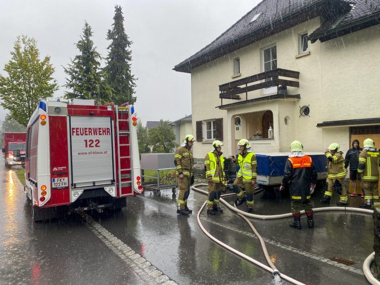 Feuerwehreinsatz in Koblach. <span class="copyright">Vn/Paulitsch</span>