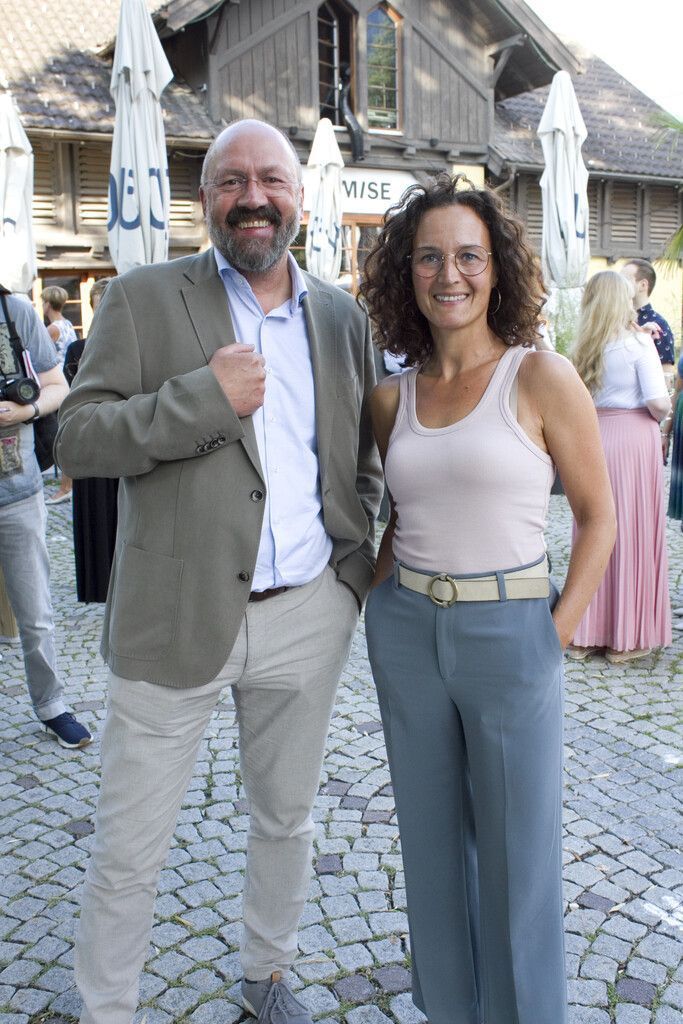 Bernie Weber und Eva Hammerer beim Opening.