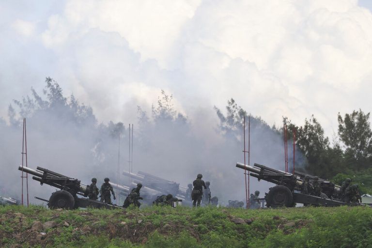 Das taiwanische Militär begann am Dienstag mit Militärübungen.Reuters