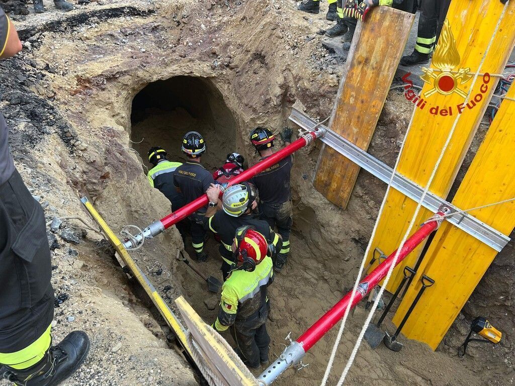 Bankräuber in Rom aus eingestürztem Tunnel gerettet