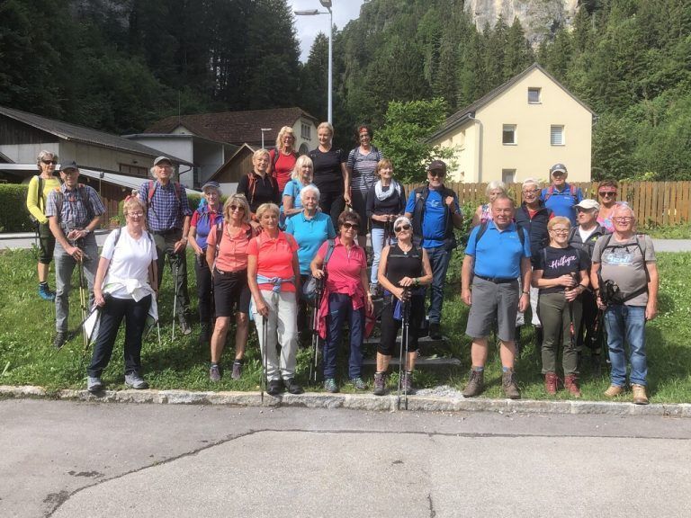 Die Lochauer Senioren wanderten durch die Bürser Schlucht. SB lochau