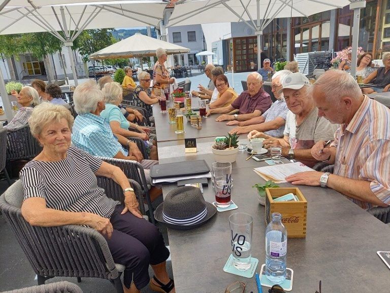 Die Lustenauer Pensionisten trafen sich zum Kaffeeklatsch.PVÖ