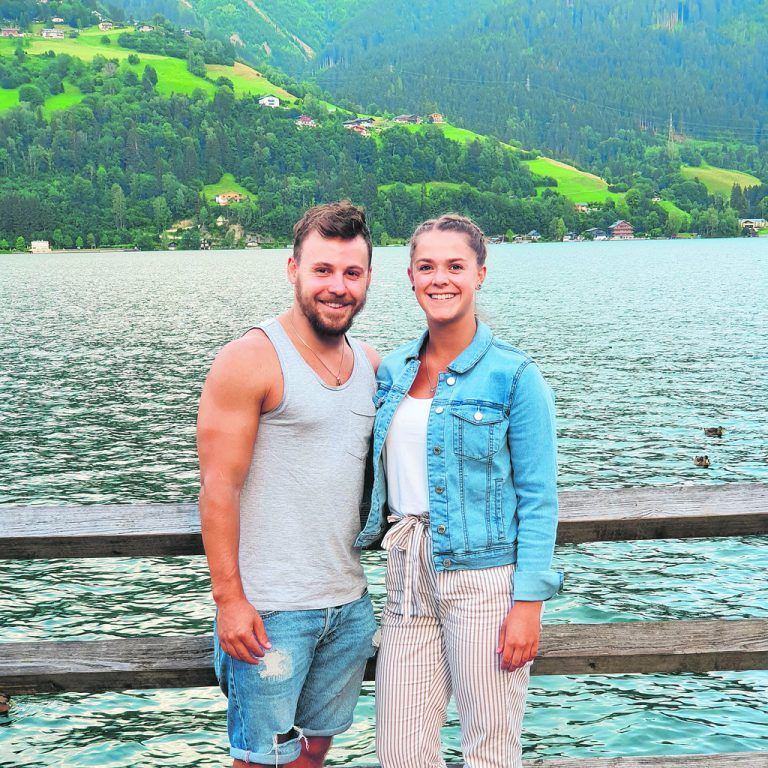 Lebensgefährtin Jennifer lernte der Hohenemser beim Weltcup in Cottbus kennen.