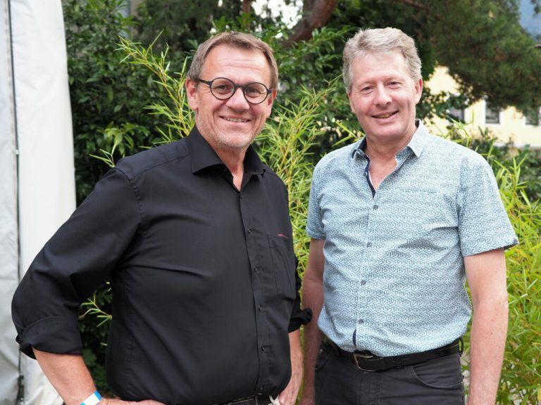 LT-Abgeordneter Christoph Thoma und Bertram Summer (Bildungsdirektion).