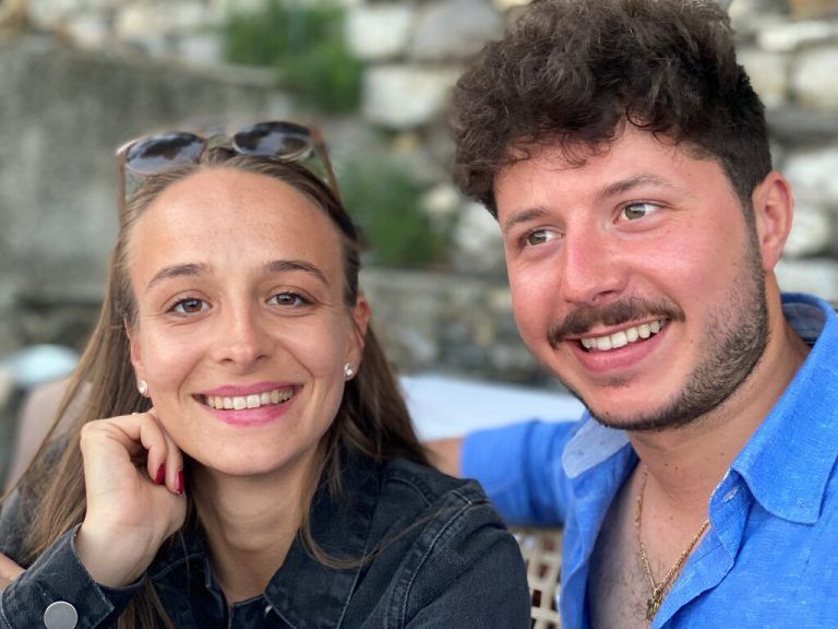 Marie-Theres Muxel mit ihrem Lebensgefährten Matteo Walser.