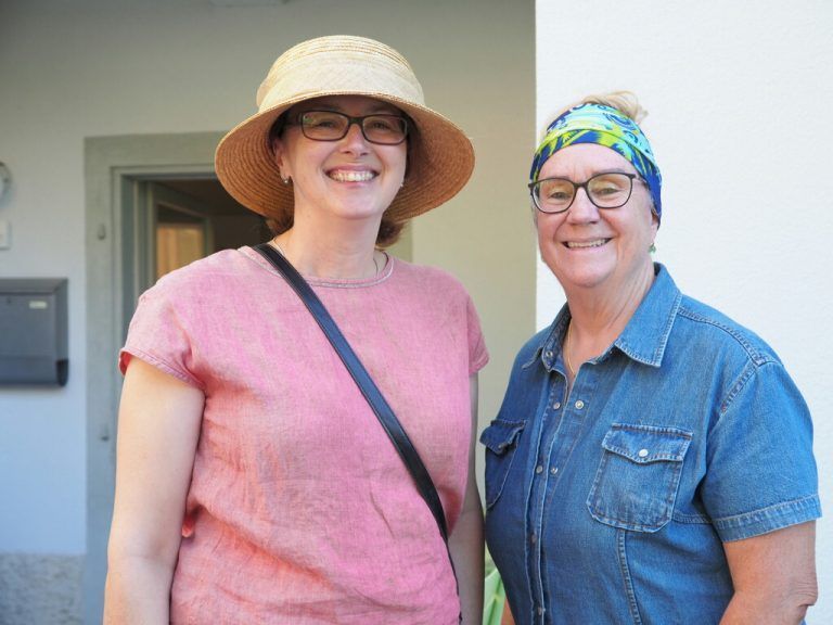 Marion Peter und Kulturmanagerin Veronika Ess.