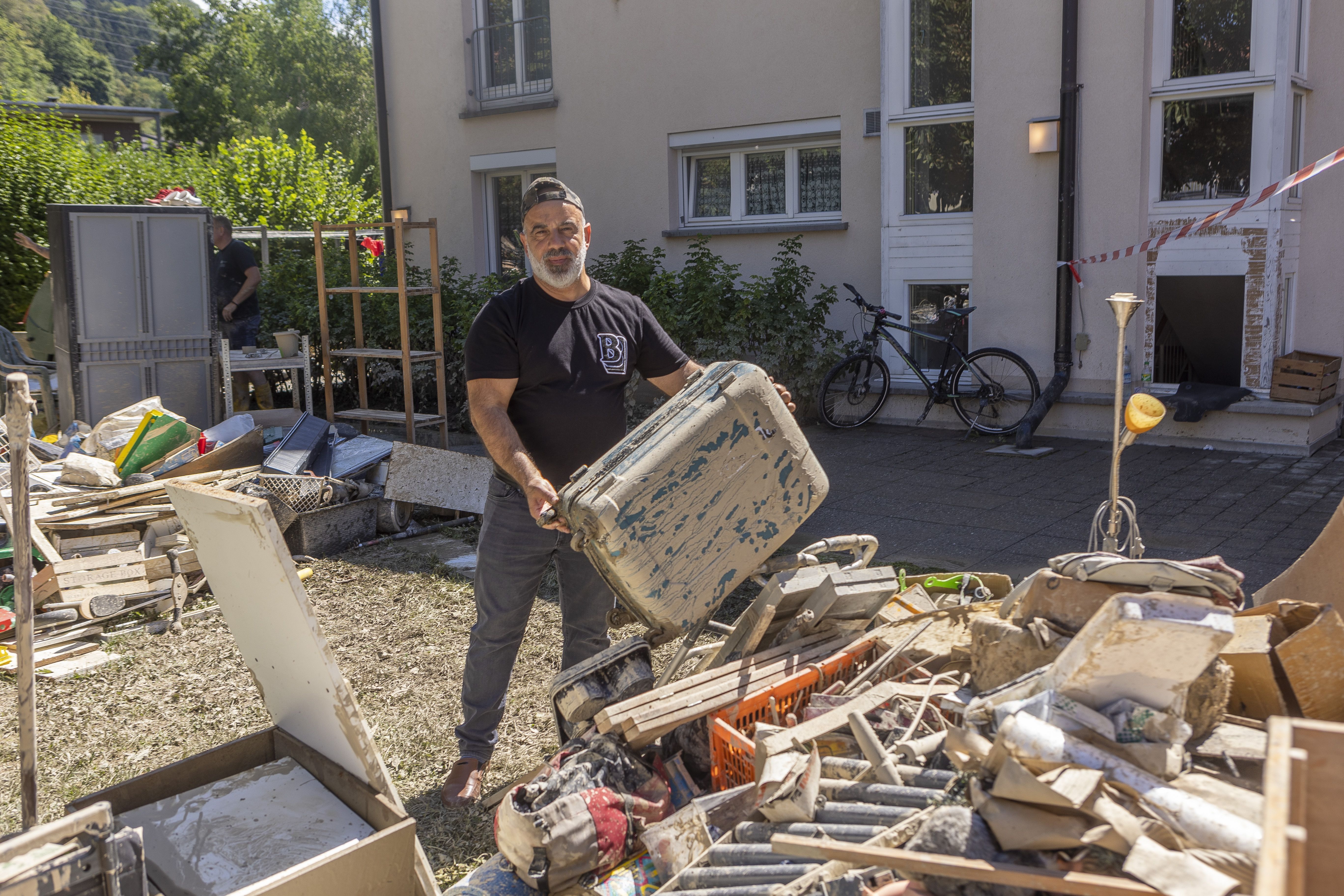 Wo nach dem Starkregen bis drei Uhr morgens aufgeräumt wurde