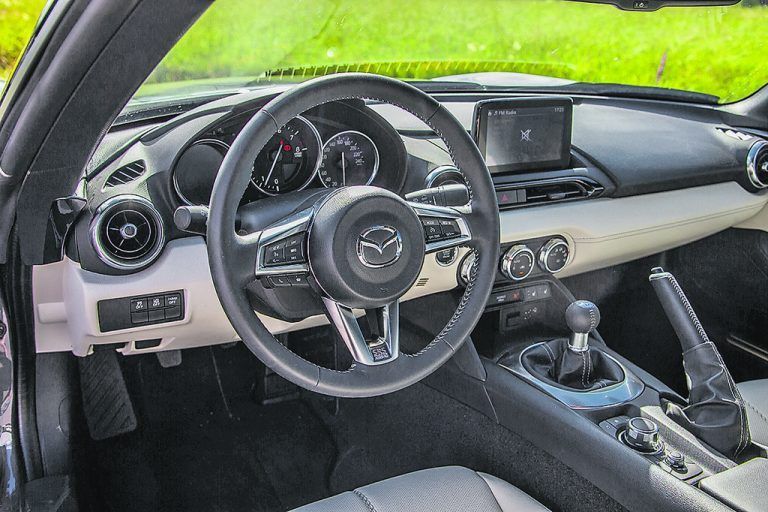 Sachlickes Cockpit mit perfekter Ergonomie.