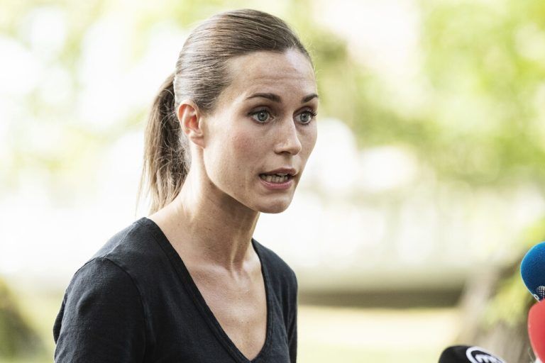 Sanna Marin hat sich für ein unpassendes Foto entschuldigt. AP
