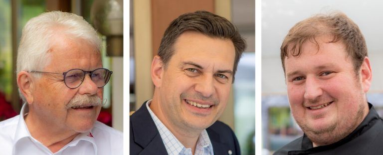 Sorgten für eine harmonische Abstimmung: Willi Hirsch, Heinrich Hartl, Simon Walch.