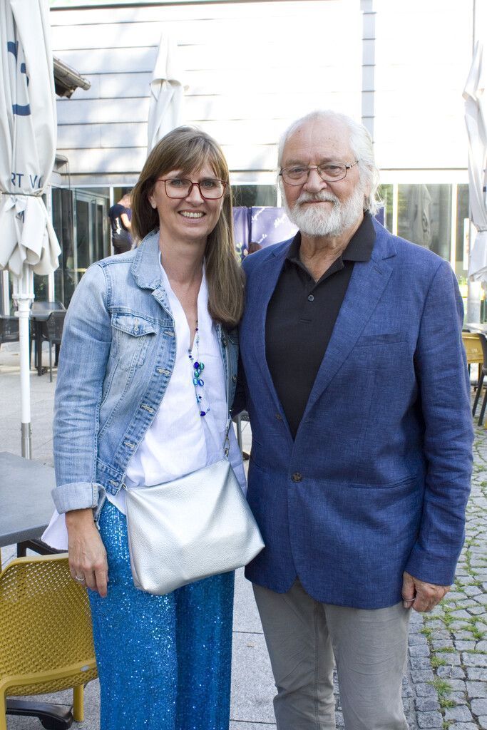 Stadtmarketing-Geschäftsführerin Natascha Arzberger kam mit Vater Albin.