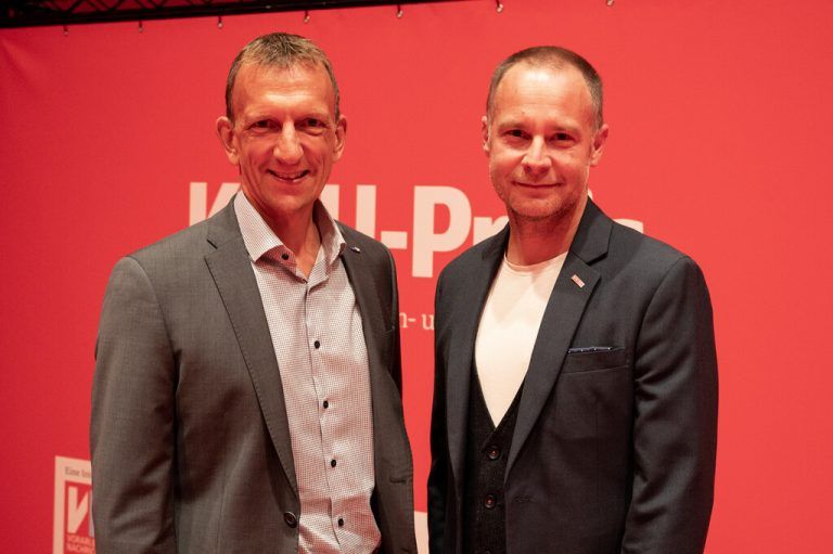 AMS-Chef Bernhard Bereuter und WKV-Marketingchef Martin Hundertpfund.