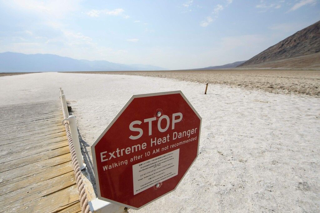 Gluthitze in Death Valley
