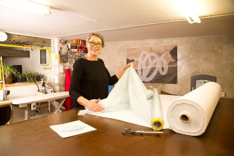 Carmen Pfanner hat ihr Atelier in der Forachstraße.Stadt