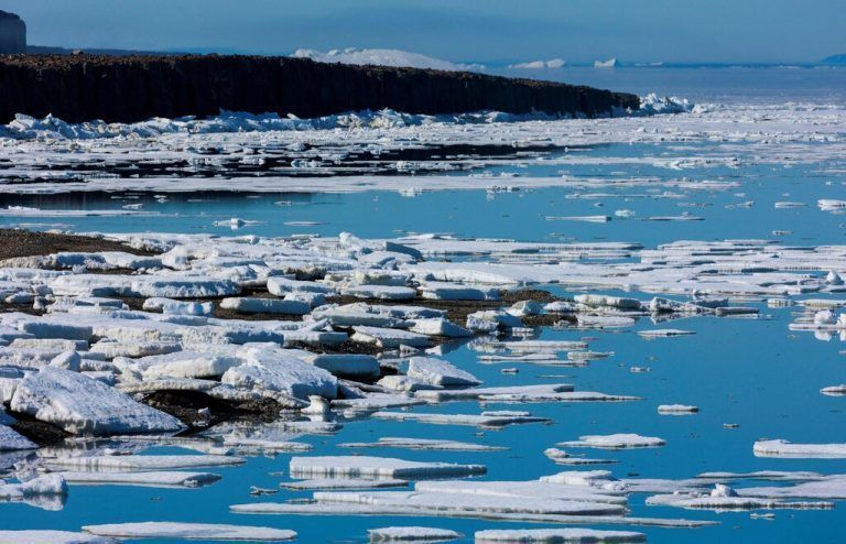 Das Eis in der Arktis schmilzt weiter. Greenpeace warnt vor fatalen Folgen. ap