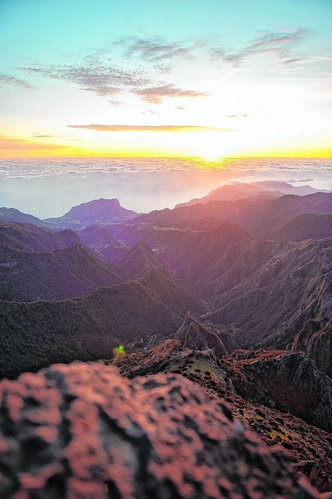 Sonnenaufgang auf dem Pico do Arieiro