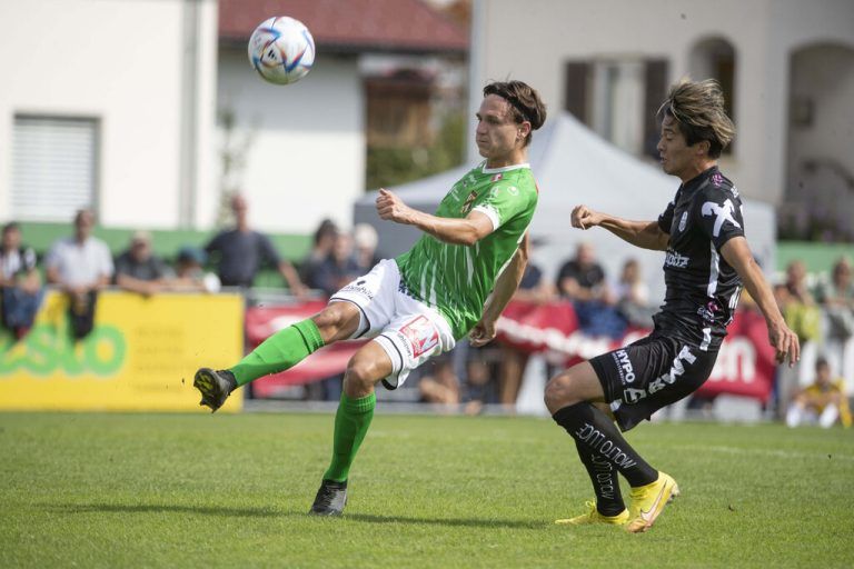Der Treffer von Lukas Fridrikas brachte Austria Lustenau den Punkt gegen den großen Favoriten LASK Linz.gepa