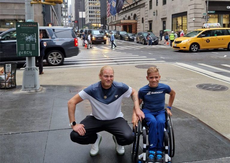 In New York gab es für Maximilian Taucher und Trainer Max Forer viele neue Eindrücke.Taucher