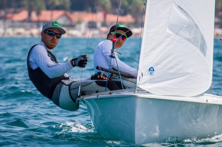 Lukas Mähr und Steuerfrau Lara Vadlau gelang ein verhaltener EM-Auftakt. Candidate Sailing