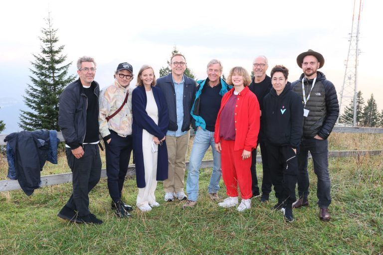 Matthias Felsner, Manuel Rubey, Aurelia Batlogg-Windhager, Daniel Schreiber, Claus Kleber, Anna Mabo, Siegfried Meryn, Dunja Hayali und Martin Fetz. AME