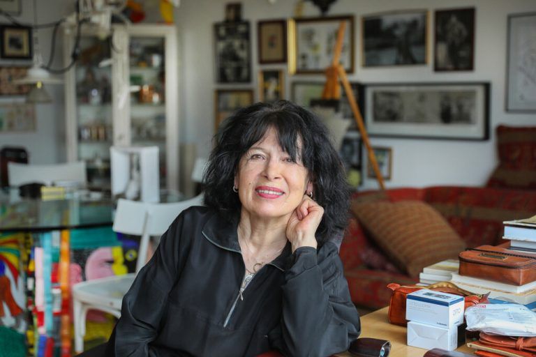 Monika Helfer im Mesnerstüble. N. Tschavoll