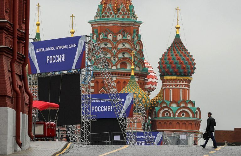 Moskau bereitete sich am Donnerstag auf die Zeremonie vor. Reuters