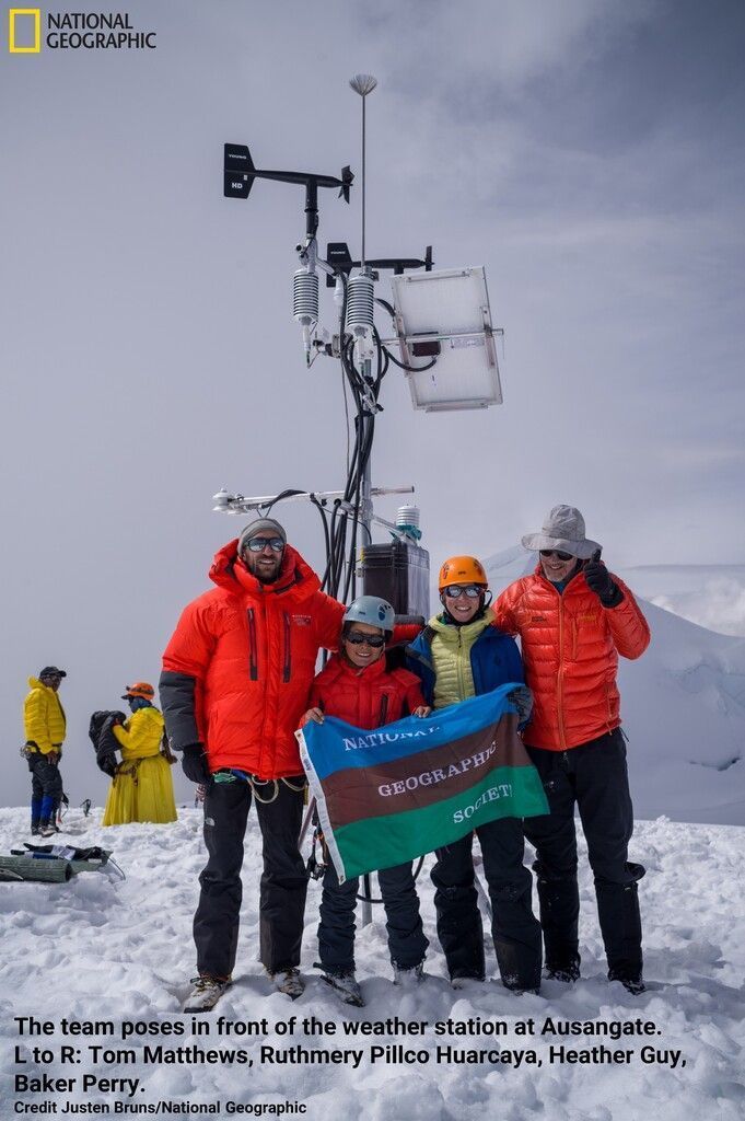 Sichere Daten von 6400-Meter-Gipfel