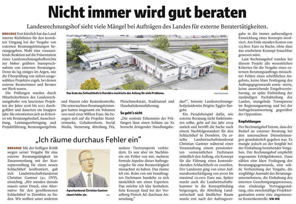 Kompetenz in der Landesregierung?