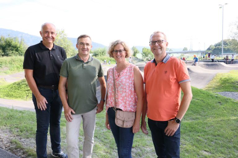 WIGE-GF Manfred Böhmwalder mit den GR Markus Rottmar und Christine Wilhelm sowie GV Bernd Frankenhauser.