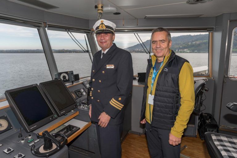 Die Kapitäne, Roger Bauer (MS Österreich) und Robert Küng (OK-Team)