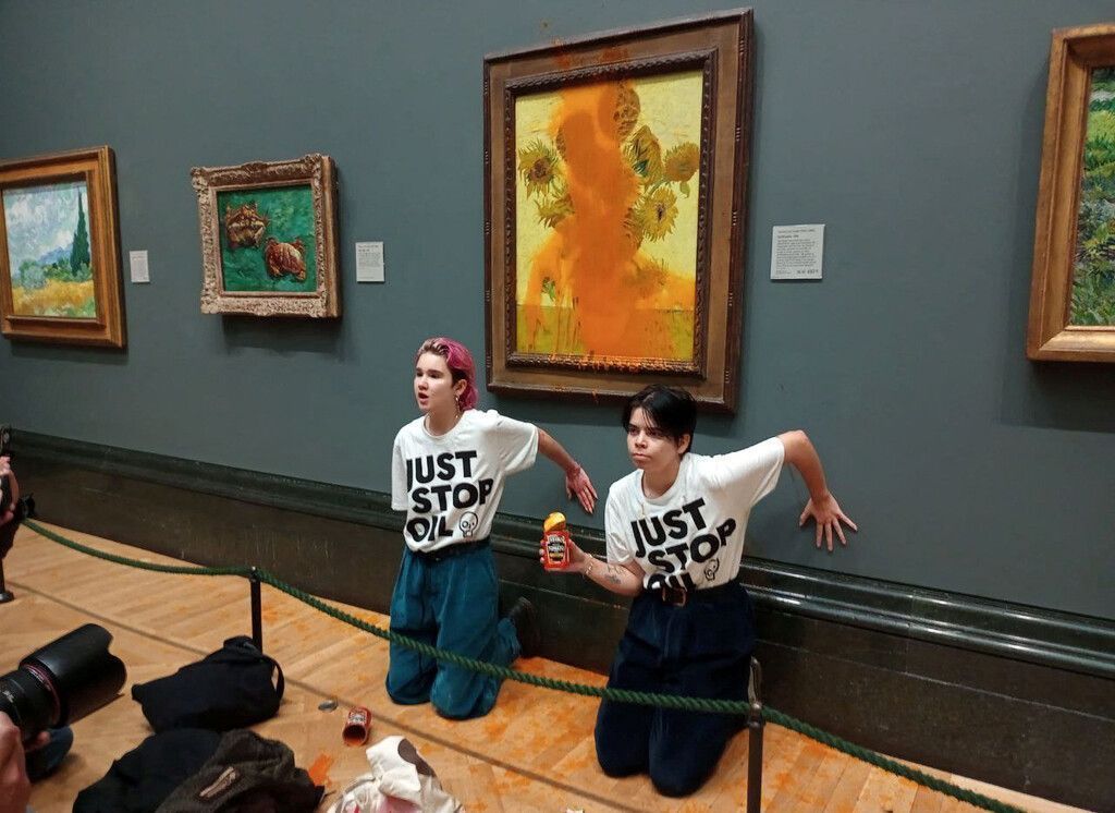 Van-Gogh-Bild mit Suppe beworfen