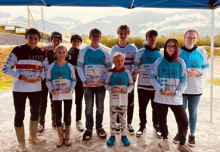 Die Bludenzer Medaillengewinner bei den DSM.BMX-club sparkasse bludenz