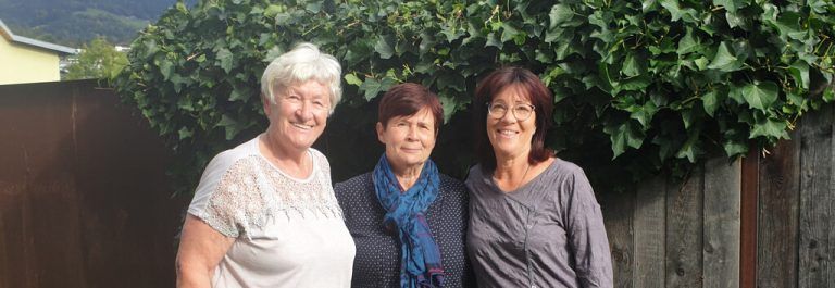 Drei der vier Wegbegleiter: Magdalena Burtscher, Herma Sutterlüty und Carmen Nachbaur (v.l.).Albert Burtscher