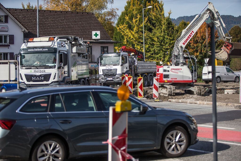 Engelkreisverkehr nimmt Gestalt an