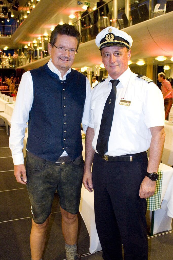 Gastgeber Alexandro Rupp (l.) und Kapitän Robert Gorschek.