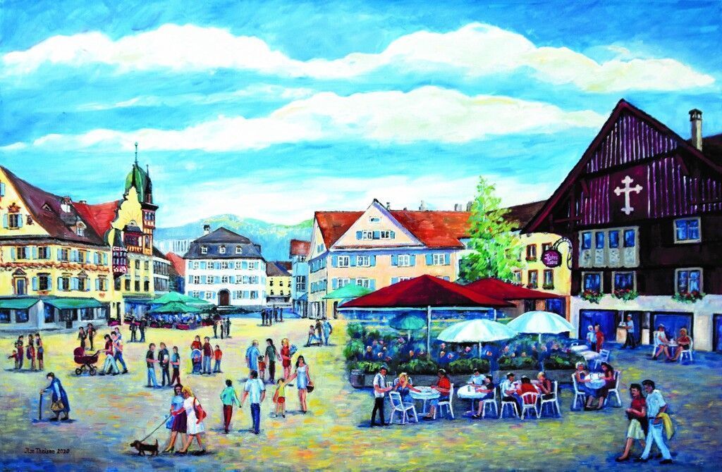 Malerischer Rundgang durch die Messestadt