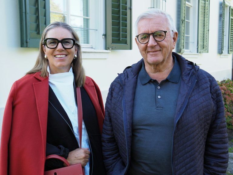 Jutta Jäger und Franz Abbrederis.